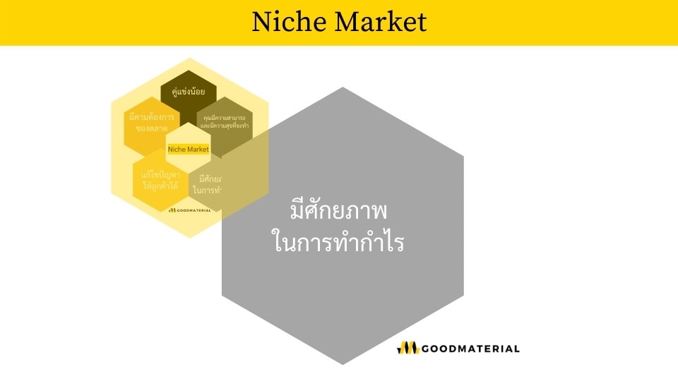 มีศักยภาพในการทำกำไร Niche-Market